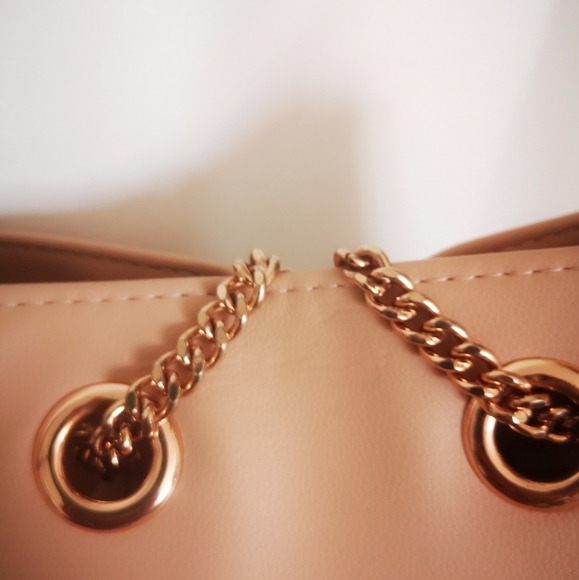 Auth Paco Rabanne Olympea Bucket Shoulder Bag Pink - Picture 6 of 16